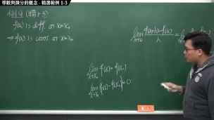 [微積分][恐怖][可堂][刺激][火爆]【張旭微積分】微分篇主題一：導數與微分的概念 | 精選範例 1-3 | 2020 版