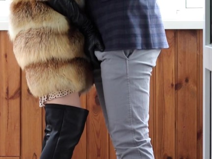 Redhead was fucked in tight ass. High heels. Leather gloves - Otta Koi