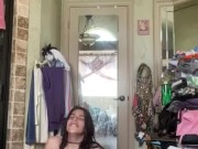 After shower masturbation with mommy’s toothbrush! 15/16