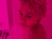 Erotic anal in the bathroom.