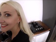Horny housewife got fucked in kitchen POV big ass 1/16