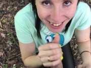 Сделала минет своему фанату. Минет на улице публично с Фаном! 4к 3/16