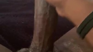 Daddy gets some alone time and decides to masturbate