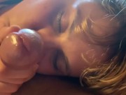Slapping and rubbing dick on my face ♡ 
