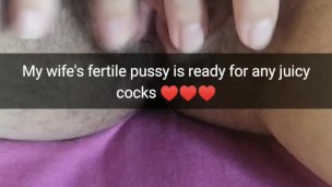 My young fertile wife starving for hot cock`s [Cuckold. Snapchat]