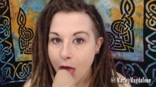 Hot Hippie Chick POV BJ and Facial