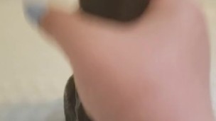Amateur Teen Gives 7 Inch Dildo a Handjob