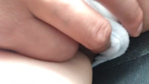 Boyfriend fingers me in cab