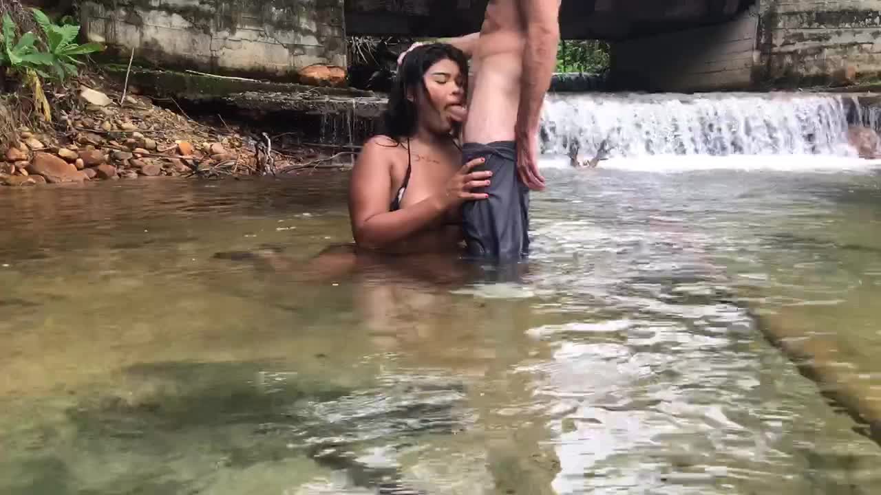 Thai teen fuck in the river, Nature, Blowjob, - RedTube