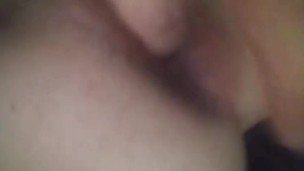 Finger and rub dick on asshole precum