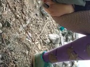 Public Piss In Fishnets 5/16