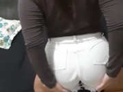 Namorada se exibindo de lingerie preta 6/16