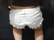 Namorada se exibindo de lingerie preta 9/16