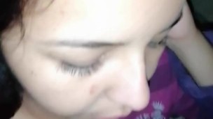  sucking daddy's hard cock, deepthroat latina amateur blowjob