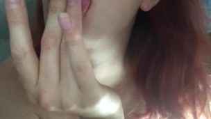 Sucking fingers - Big boobies - July XX