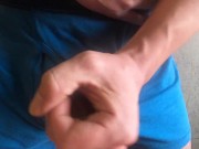 ガテン系が立って激しくオナニー 13/16