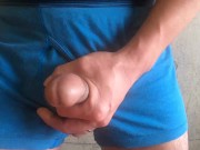 ガテン系が立って激しくオナニー 3/16