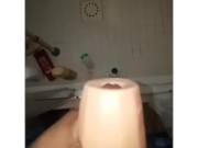 Pocket pussy makes ropes of cum. I need a new one. 