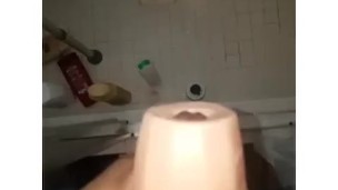 Pocket pussy makes ropes of cum. I need a new one. 