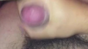 Jerking my uncut cock