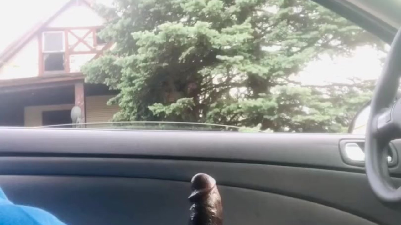 BBC Dick Flash! Stroking in Car during Quarantine gets Caught!