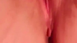 Thick white girl cums so hard! 