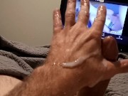 RogerRabbit enjoys a Late night watching videos and playing with his Big Dick 14/16