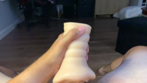 Virgin dick fucking a flesh light