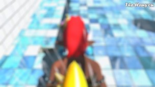 Second Life - Bowsette Shower Play