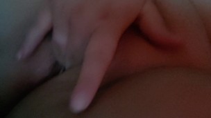 Wifey fingering me to relieve some stress