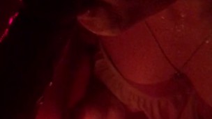Under water Fleshlight fuck in our backyard hot tub while a drone flew over