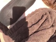 First time flashing my boobs at the pool