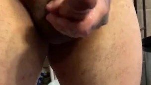 Cumming on my girl in the bathroom