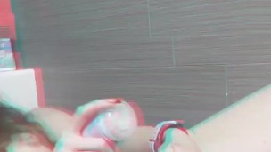 Horny girls play with herself and cums loudly