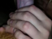 Real step sister giving head - POV cock worship  12/16