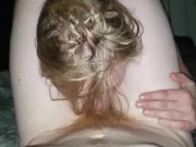 Real step sister giving head - POV cock worship  3/16