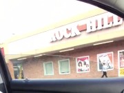 Beauty shop parking lot. They walk by Big dick