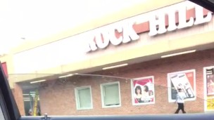 Beauty shop parking lot. They walk by Big dick