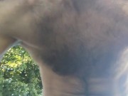 I water the front yard, eat cherries, wash my stove and sweep in the kitche 6/16