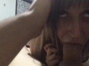 Girlfriend gag and cum in mouth 5/16
