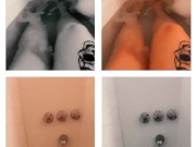 Taking a bath