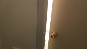 Cuckhold checking on used Hotwife while her lover is in the bathroom