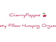 Sexy Babe First time ever, pillow humping orgasm 1/16