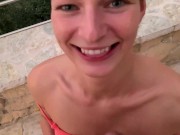 Una turista per caso si fa scopare e dopo venuto dentro mi lecca lo sperma 9/16