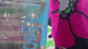Pissing in cup 