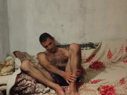 After a shower I dry my hair. 4/16