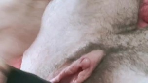 Aussie ftm taking a big dick