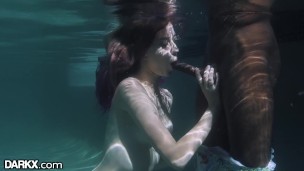 Haley Reed Deepthroats Underwater Before Pounded In Shower