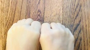 Cute feet, foot fetish, rubbing feet