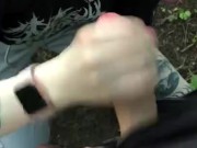 Гром прервал минет в лесу 12/16